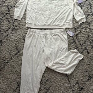 JoyLab Women's Cream Pajama Set